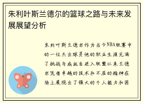 朱利叶斯兰德尔的篮球之路与未来发展展望分析